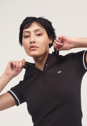 Vestido Negro-Blanco Tommy Jeans