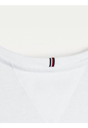 Camiseta Blanca Esencial Knit Para Niña Tommy Hilfiger