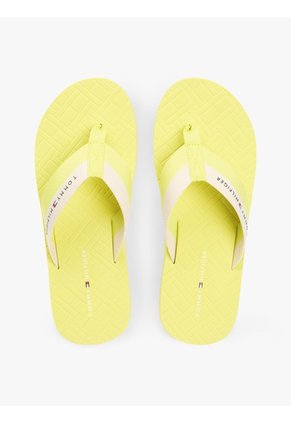 Sandalias Amarillo Con Logos En Bajo Relieve Tommy Hilfiger