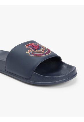 Sandalias Azul Con Aplicación De Escudo Tommy Hilfiger