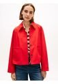 Chaqueta Roja Corta Amplia Que Repele El Agua Tommy Hilfiger de Tommy Hilfiger