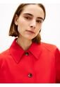 Chaqueta Roja Corta Amplia Que Repele El Agua Tommy Hilfiger de Tommy Hilfiger