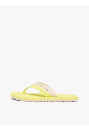 Sandalias Amarillo Con Logos En Bajo Relieve Tommy Hilfiger
