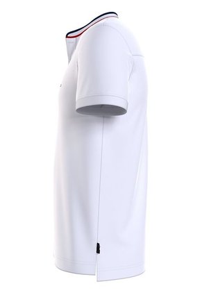 Polo Blanco De Cuello MAO De Corte Slim Tommy Hilfiger