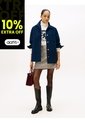 Mini Beige Falda Con Estampado De Cuadros Tommy Hilfiger de Tommy Hilfiger