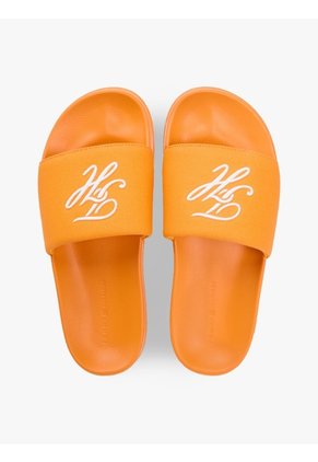 Sandalias Naranja De Lona Con Logo Bordado Tommy Hilfiger