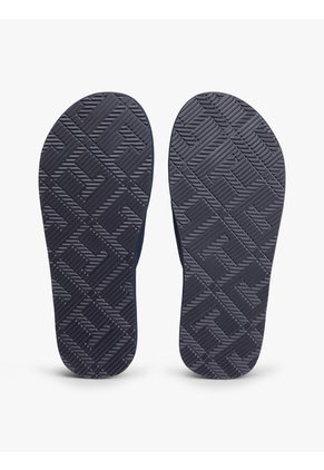 Sandalias Azul Con Logo En Jacquard Tommy Hilfiger