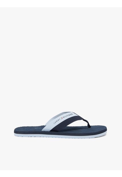Sandalias Azul Con Logos En Bajo Relieve Tommy Hilfiger