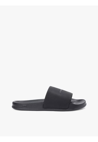 Sandalias Negro Texturizadas Con Logo Tommy Hilfiger Tommy Hilfiger