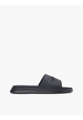Sandalias Negro Con Monotipo Hilfiger Tommy Hilfiger