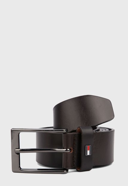 Cinturón Café Tommy Hilfiger Layton Leather 3.5