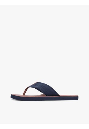 Sandalias Azul Con Logo En Jacquard Tommy Hilfiger