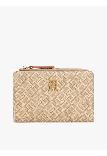 Billetera Beige Plegable TH Monoplay Tommy Hilfiger
