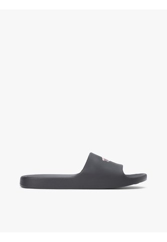 Sandalias Negro Con Logo Ondulado Tommy Hilfiger Tommy Hilfiger
