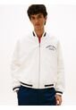 Chaqueta Blanca Bomber Varsity De Nailon Tommy Jeans de Tommy Hilfiger
