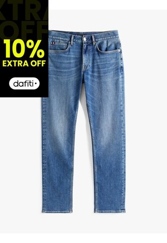 Jeans Negro De Corte Recto Tommy Hilfiger Tommy Hilfiger