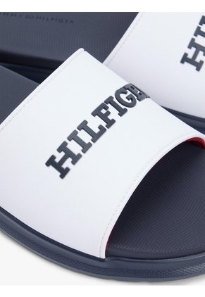 Sandalias Blanco Con Monotipo Hilfiger Tommy Hilfiger