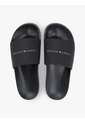 Sandalias Negro Texturizadas Con Logo Tommy Hilfiger de Tommy Hilfiger