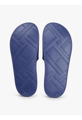 Sandalias Azul De Lona Con Logo Bordado Tommy Hilfiger
