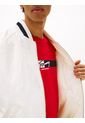 Chaqueta Blanca Bomber Varsity De Nailon Tommy Jeans de Tommy Hilfiger