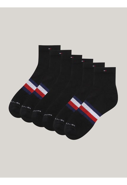 Paquete Negro De 3 Medias Deportivas Tommy Hilfiger
