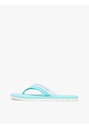 Sandalias Celeste Con Logos En Bajo Relieve Tommy Hilfiger
