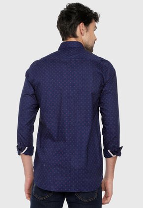 Camisa Azul-Rojo Tommy Hilfiger