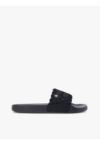 Sandalias Negro Con Tira Trenzada Tommy Hilfiger Tommy Hilfiger