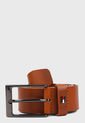 Cinturón Cognac Tommy Hilfiger Layton Leather de Tommy Hilfiger