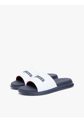 Sandalias Blanco Con Monotipo Hilfiger Tommy Hilfiger