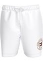 Pantaloneta De Baño Blanca Larga Con Logo Y Cordón En La Cintura Tommy Hilfiger de Tommy Hilfiger