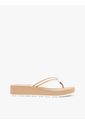 Sandalias Beige De Cuña Con Rayas Tommy Hilfiger Tommy Hilfiger