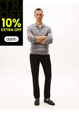 Pantalón Negro Denton Essential Tommy Hilfiger Tommy Hilfiger