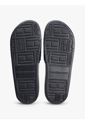 Sandalias Negro Con Tira Trenzada Tommy Hilfiger