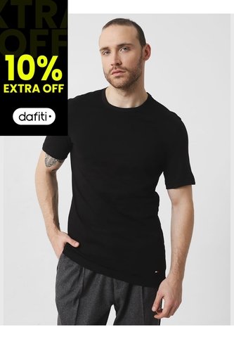 Pack De 3 Camisetas Negras Para Hombre Tommy Hilfiger Tommy Hilfiger
