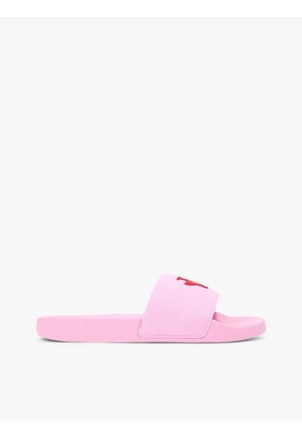 Sandalias Rosa De Lona Con Logo Bordado Tommy Hilfiger Tommy Hilfiger