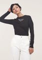Camiseta Manga Larga Negro-Blanco Tommy Jeans de Tommy Hilfiger
