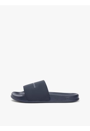 Sandalias Azul Texturizadas Con Logo Tommy Hilfiger