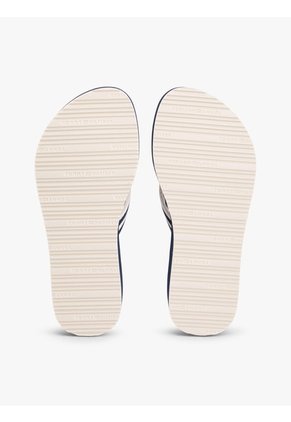 Sandalias Azul De Cuña Con Rayas Tommy Hilfiger