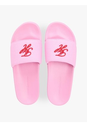 Sandalias Rosa De Lona Con Logo Bordado Tommy Hilfiger