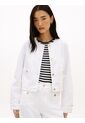 Chaqueta Blanca Denim Con Botones Dorados Tommy Hilfiger de Tommy Hilfiger