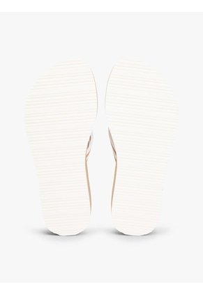 Sandalias Beige De Cuña Con Rayas Tommy Hilfiger