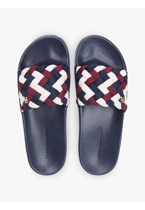 Sandalias Multicolor Con Tira Trenzada Tommy Hilfiger