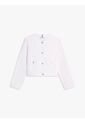 Chaqueta Blanca Denim Con Botones Dorados Tommy Hilfiger de Tommy Hilfiger