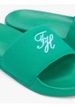 Sandalias Verde De Lona Con Logo Bordado Tommy Hilfiger de Tommy Hilfiger