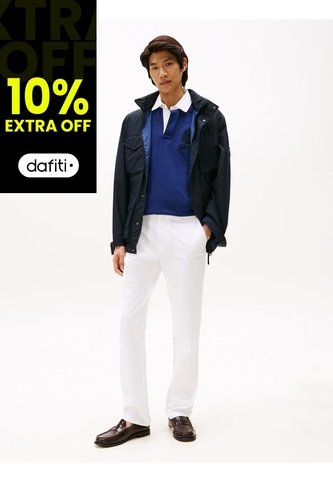 Pantalón Blanco Chino Denton Recto De Sarga Tommy Hilfiger Tommy Hilfiger