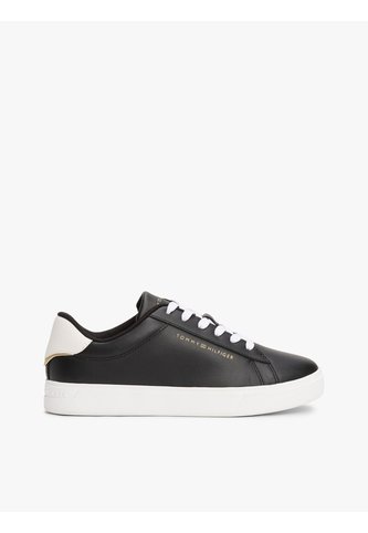 Tenis Negro Essential De Cuero Tommy Hilfiger Tommy Hilfiger