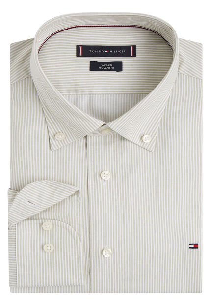 Camisa Oxford Con Corte Regular Hombre  Tommy Hilfiger