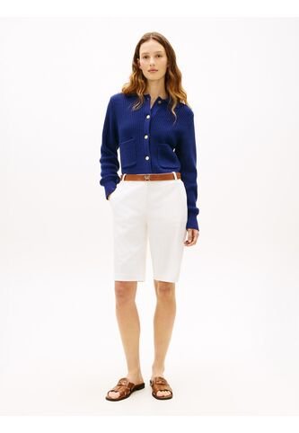 Bermudas Blanco Con Cinturón Tommy Hilfiger Tommy Hilfiger
