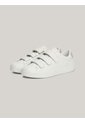 Tenis Beige De Cuero Con Cierre De Velcro Tommy Hilfiger de Tommy Hilfiger